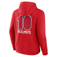 J.T. Realmuto Philadelphia Phillies Fastball Player Name & Number Pullover Hoodie - Red - MLB Sale