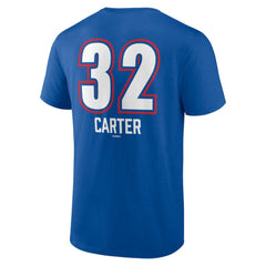 Evan Carter Texas Rangers Fastball Player Name & Number T-Shirt - Royal - MLB Sale