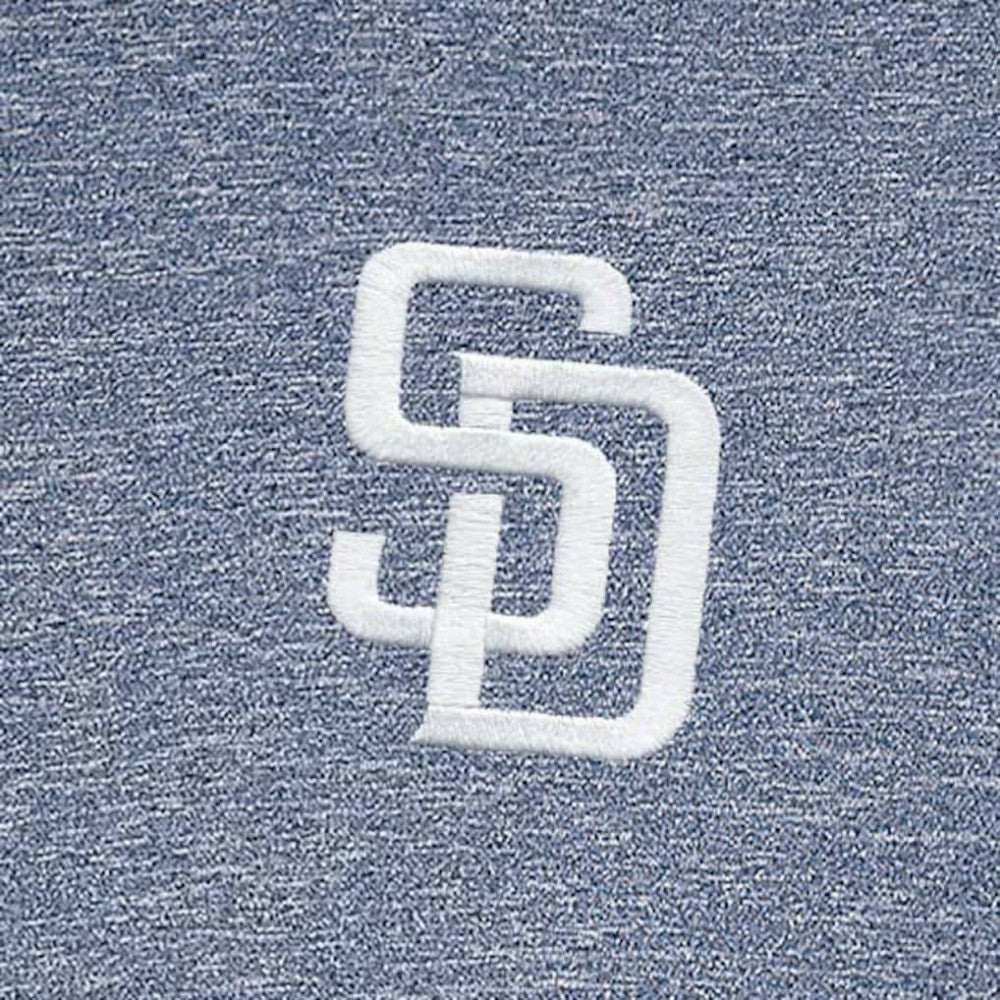 San Diego Padres Antigua Hunk Quarter-Zip Top - Heather Navy - MLB on Sale