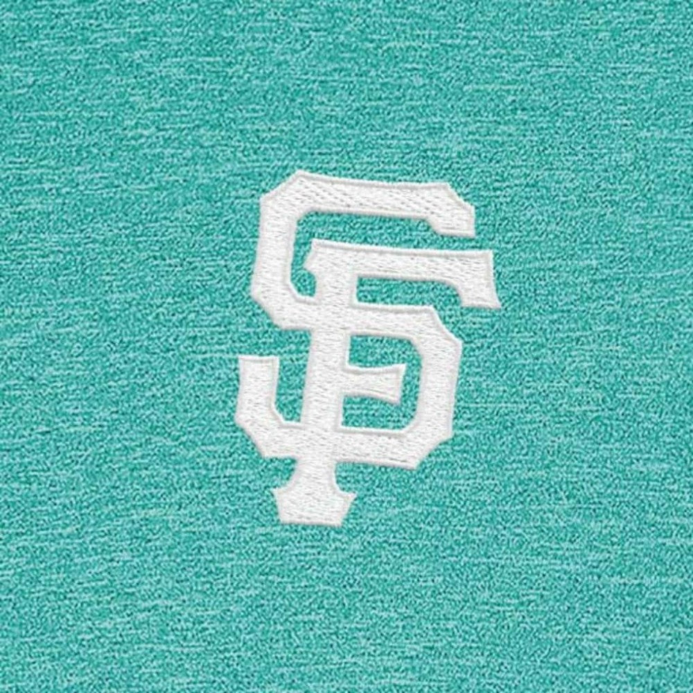 San Francisco Giants Antigua Hunk Quarter-Zip Top - Heather Aqua - MLB Sale