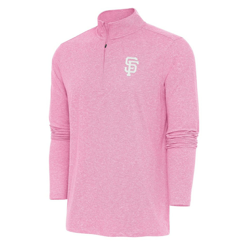 San Francisco Giants Antigua Hunk Quarter-Zip Top - Pink - MLB Discount