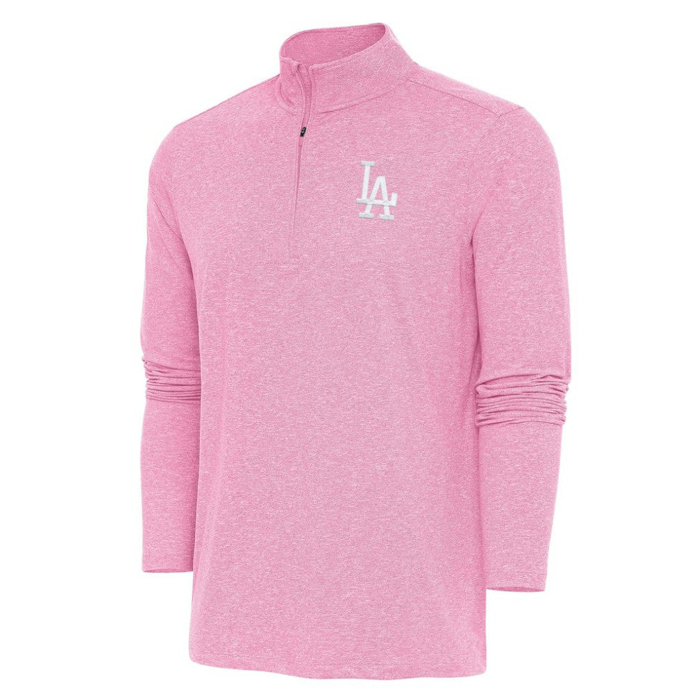Los Angeles Dodgers Antigua Hunk Quarter-Zip Top - Pink - MLB Sale