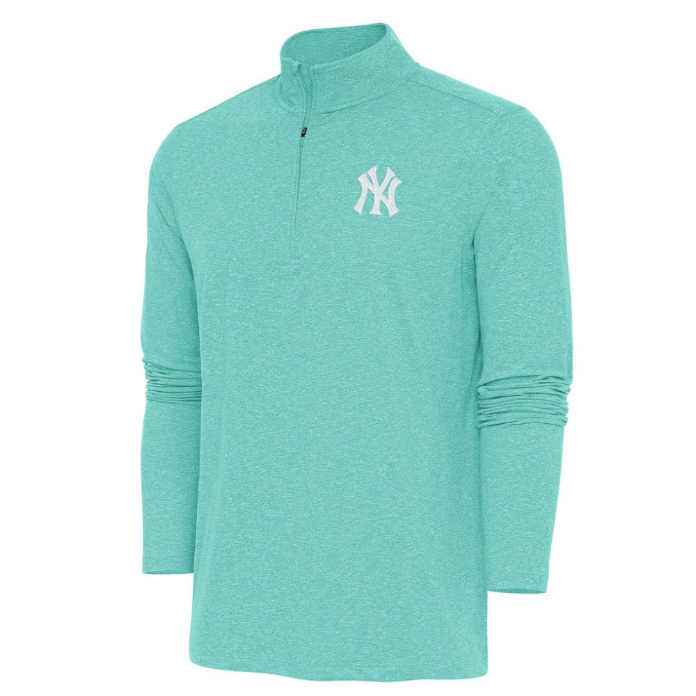 New York Yankees Antigua Hunk Quarter-Zip Top - Mint - MLB Sale
