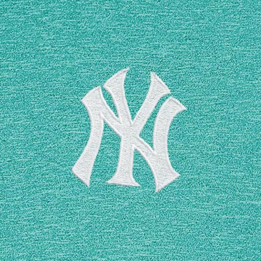New York Yankees Antigua Hunk Quarter-Zip Top - Heather Aqua - MLB Discount