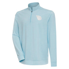 Cleveland Guardians Antigua Bright Quarter-Zip Pullover Top - Powder Blue - MLB Lifestyle