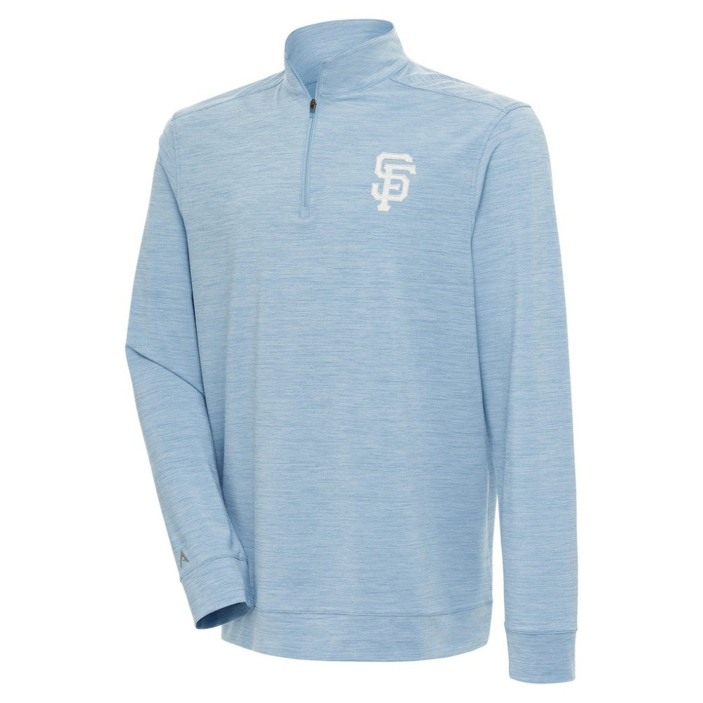 San Francisco Giants Antigua Bright Quarter-Zip Pullover Top - Light Blue - MLB Online