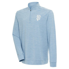 San Francisco Giants Antigua Bright Quarter-Zip Pullover Top - Light Blue - MLB Online