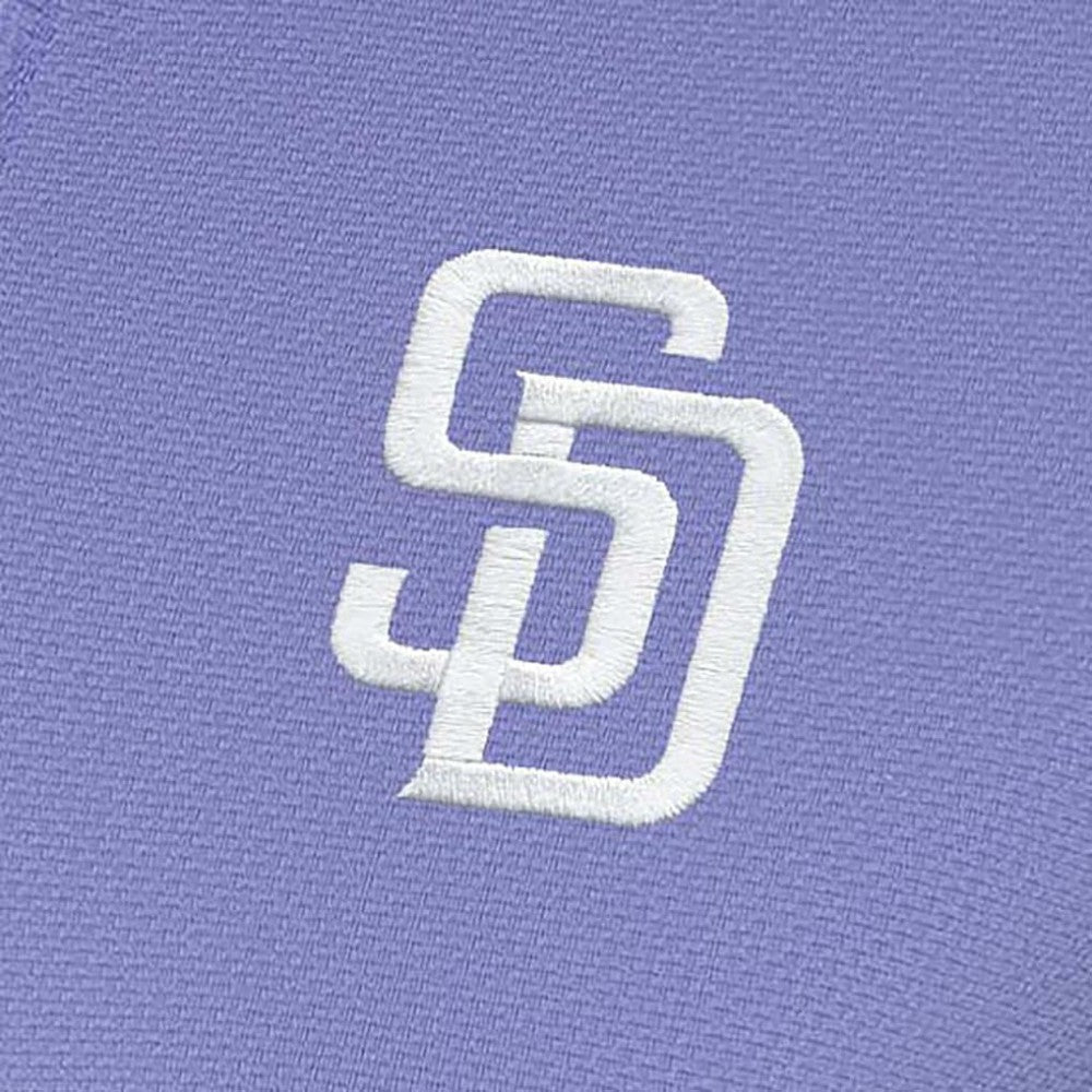 San Diego Padres Antigua Women's Finish Quarter-Zip Pullover Top - Purple - MLB Sale