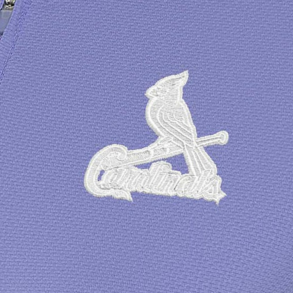 St. Louis Cardinals Antigua Women's Finish Quarter-Zip Pullover Top - Purple - MLB Sale
