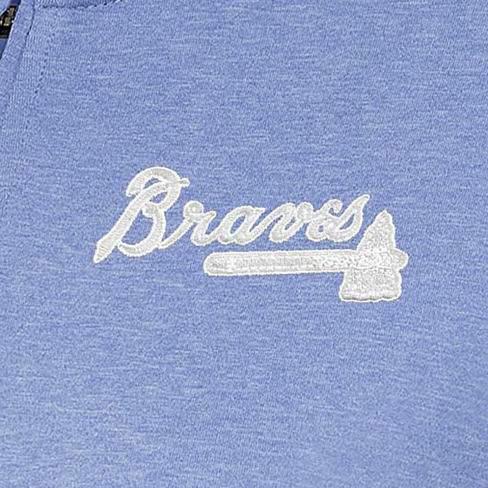 Atlanta Braves Antigua Women's Mentor Quarter-Zip Pullover Top - Lavender - MLB Online