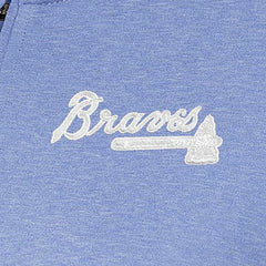 Atlanta Braves Antigua Women's Mentor Quarter-Zip Pullover Top - Lavender - MLB Online