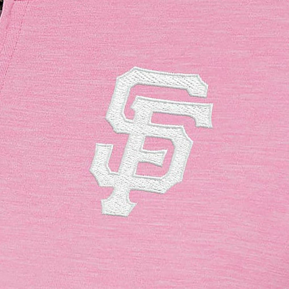San Francisco Giants Antigua Women's Mentor Quarter-Zip Pullover Top - Pink - MLB on Sale