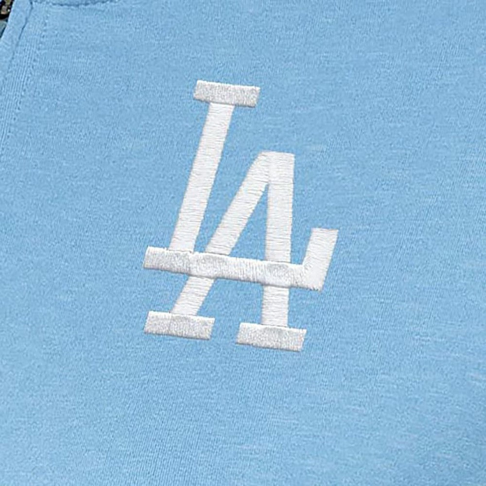 Los Angeles Dodgers Antigua Women's Mentor Quarter-Zip Pullover Top - Light Blue - MLB Discount