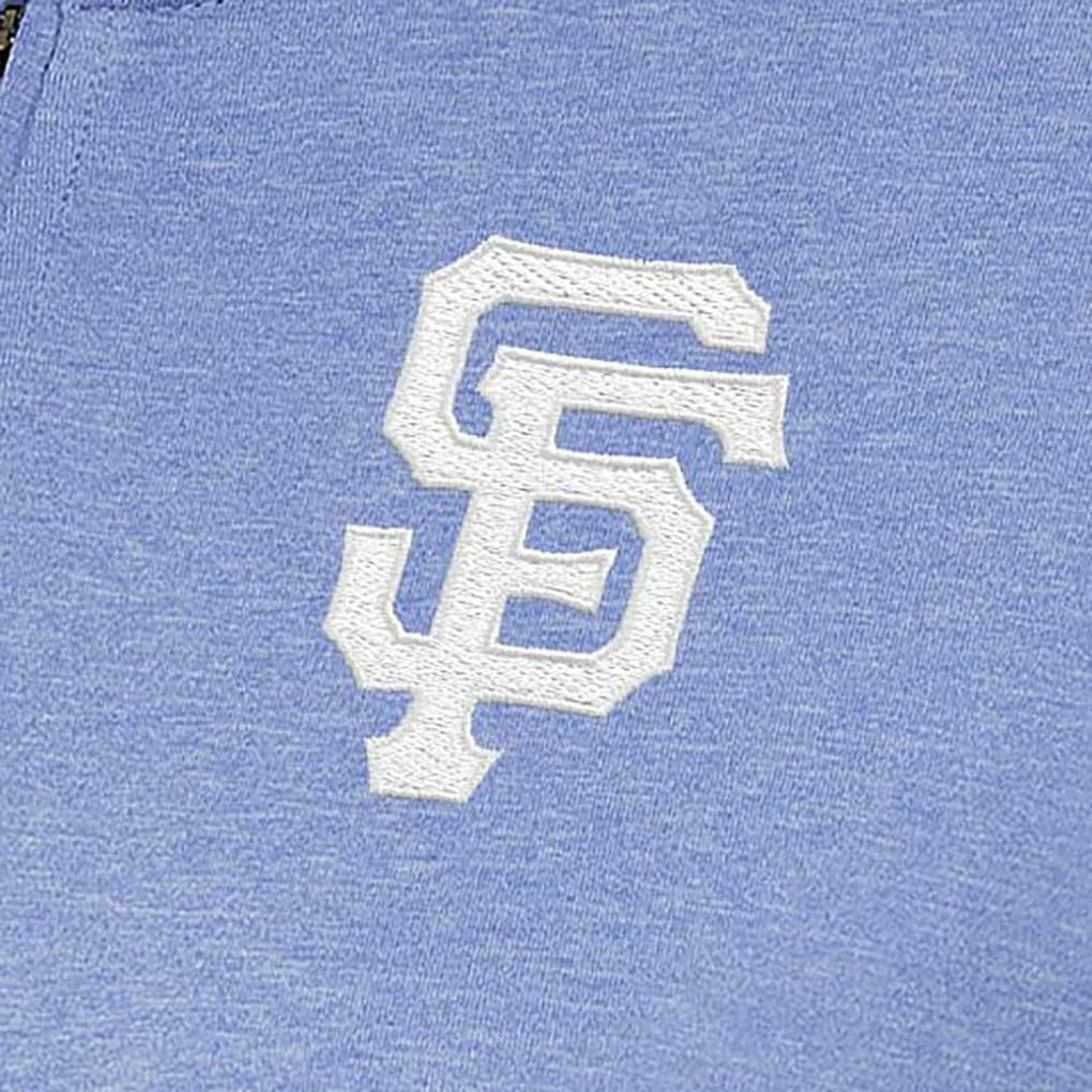 San Francisco Giants Antigua Women's Mentor Quarter-Zip Pullover Top - Lavender - MLB Lifestyle