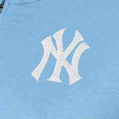 New York Yankees Antigua Women's Mentor Quarter-Zip Pullover Top - Light Blue - MLB Online