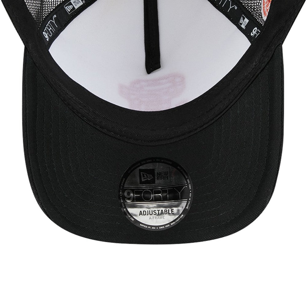 San Francisco Giants New Era Checkered Flag A-Frame Trucker 9FORTY Adjustable Hat - White/Black - New Era Sale