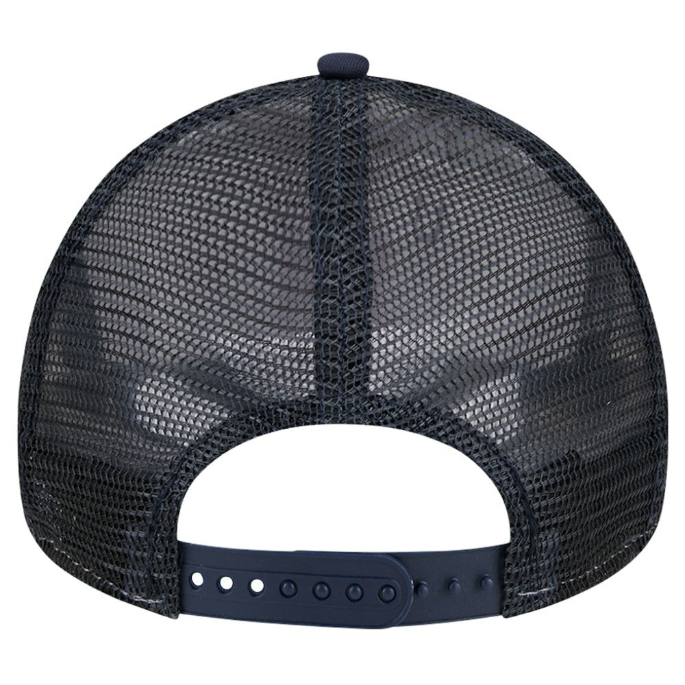 Boston Red Sox New Era Checkered Flag A-Frame Trucker 9FORTY Adjustable Hat - White/Navy - New Era Discount