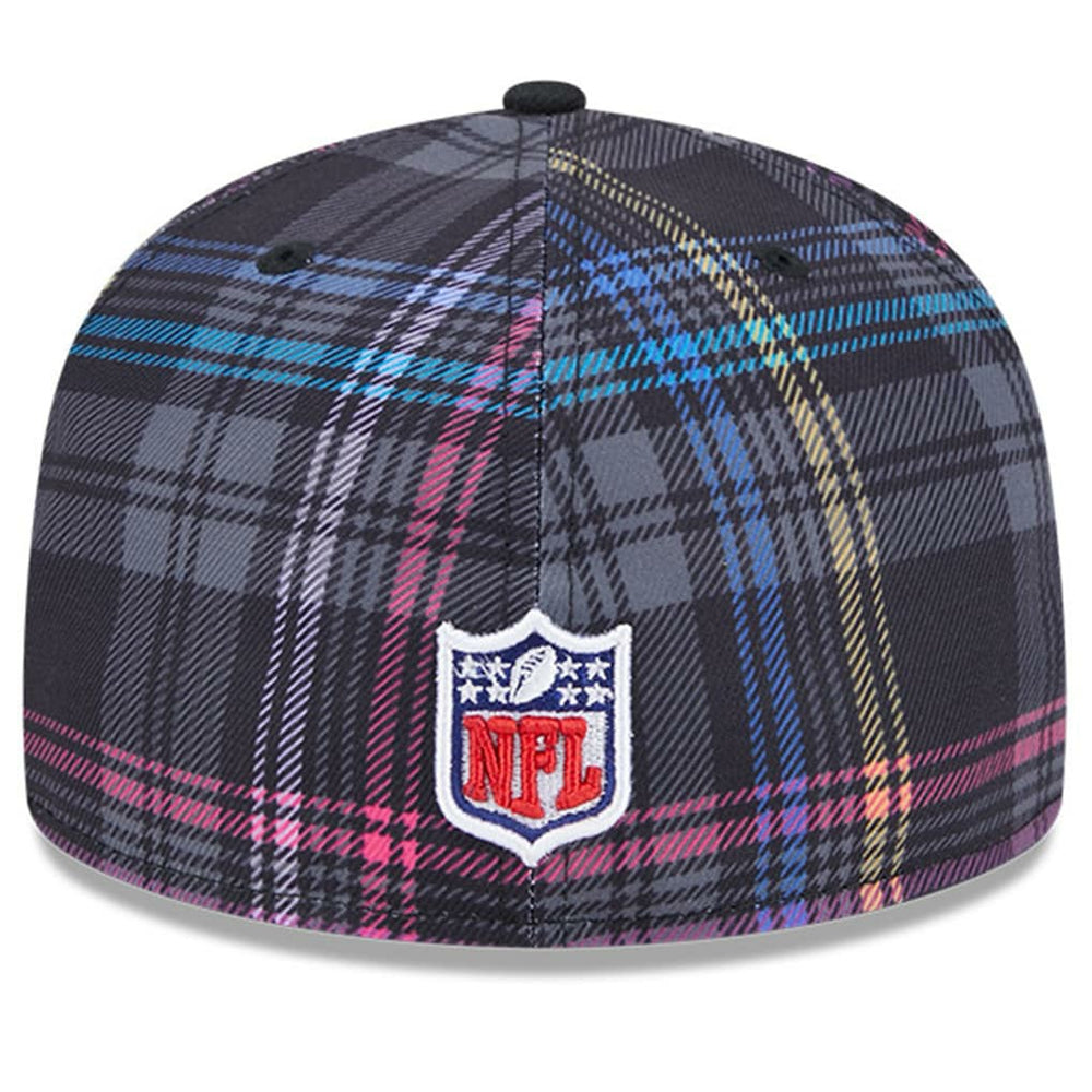 Jacksonville Jaguars New Era 2024 NFL Crucial Catch Plaid 59FIFTY Fitted Hat Black