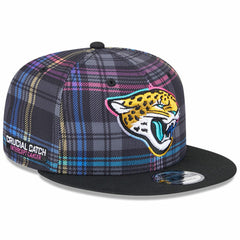 Jacksonville Jaguars New Era Youth 2024 NFL Crucial Catch 9FIFTY Snapback Hat Black