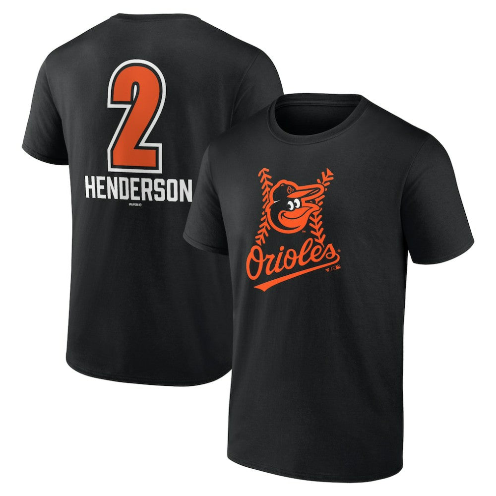 Gunnar Henderson Baltimore Orioles Fastball Player Name & Number T-Shirt - Black - MLB Lifestyle