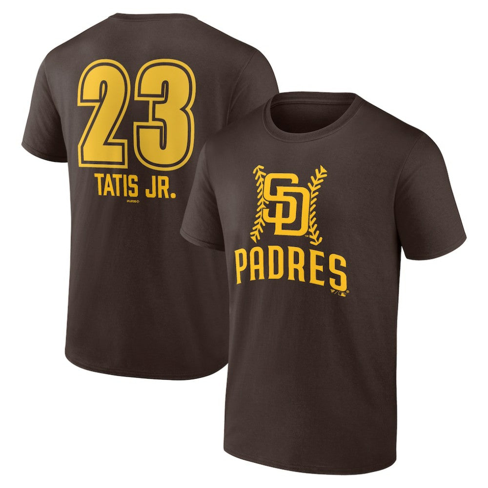 Fernando Tatis Jr. San Diego Padres Fastball Player Name & Number T-Shirt - Brown - MLB Lifestyle