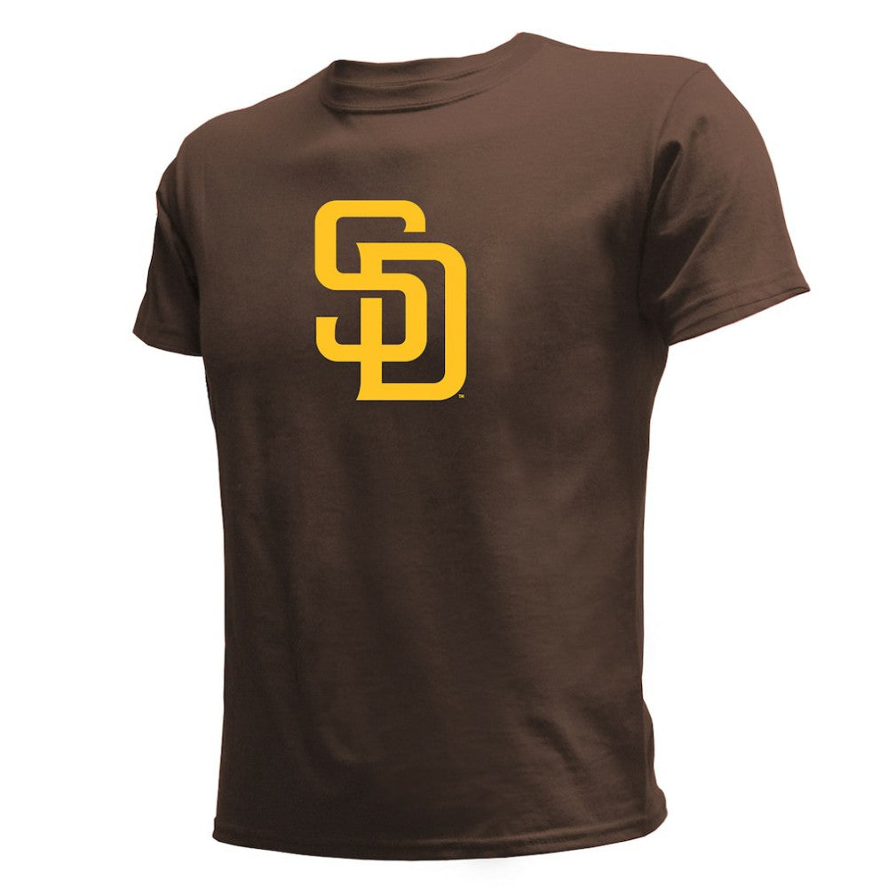 San Diego Padres Stitches Youth Team Logo T-Shirt - Brown - MLB Sale