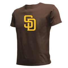 San Diego Padres Stitches Youth Team Logo T-Shirt - Brown - MLB Sale