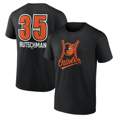 Adley Rutschman Baltimore Orioles Fastball Player Name & Number T-Shirt - Black - MLB Lifestyle