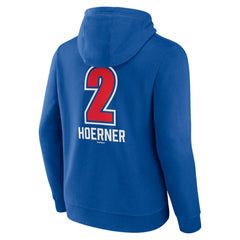 Nico Hoerner Chicago Cubs Fastball Player Name & Number Pullover Hoodie - Royal - MLB Online