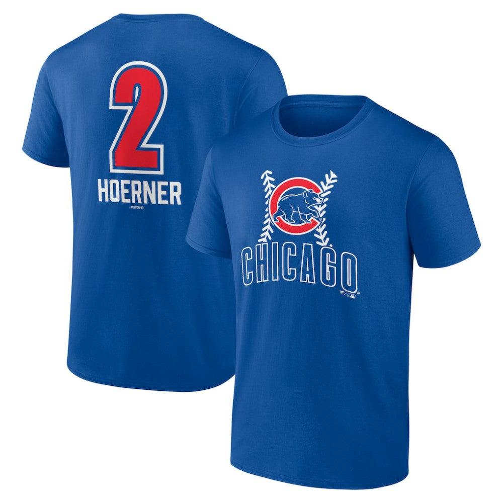 Nico Hoerner Chicago Cubs Fastball Player Name & Number T-Shirt - Royal - MLB Online