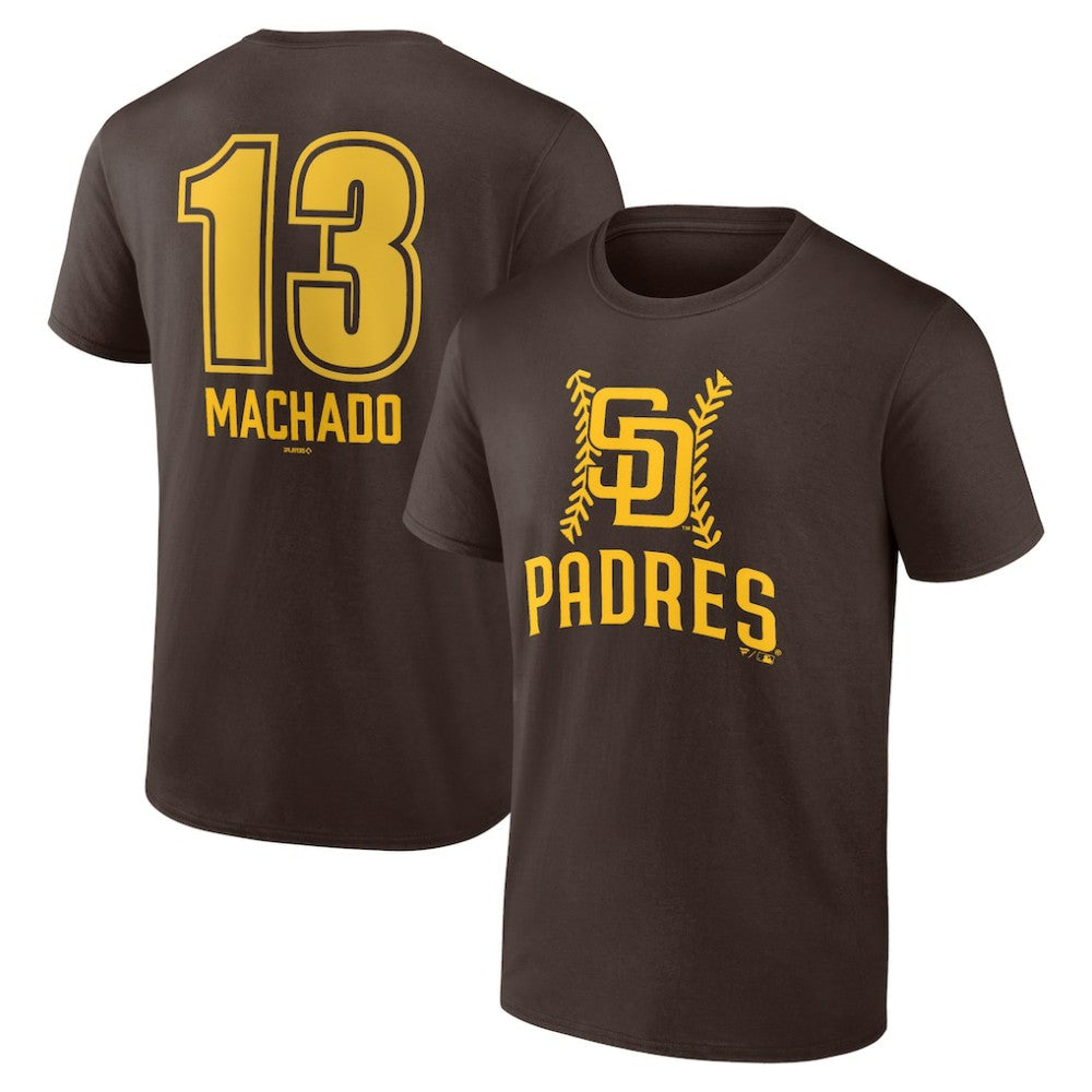 Manny Machado San Diego Padres Fastball Player Name & Number T-Shirt - Brown - MLB Online