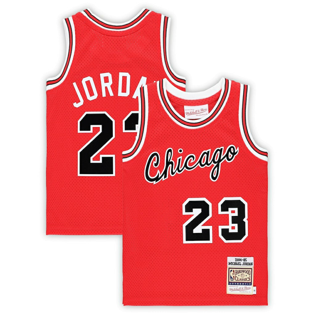 Michael Jordan Chicago Bulls Preschool Hardwood Classics 1984/85 Authentic Swingman Jersey for sale Red | Mitchell & Ness outlet