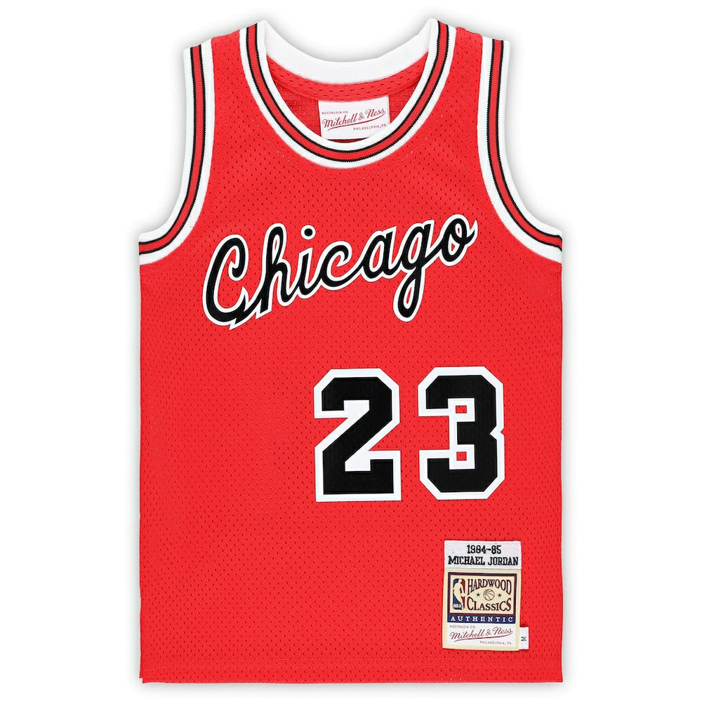 Michael Jordan Chicago Bulls Preschool Hardwood Classics 1984/85 Authentic Swingman Jersey for sale Red | Mitchell & Ness outlet