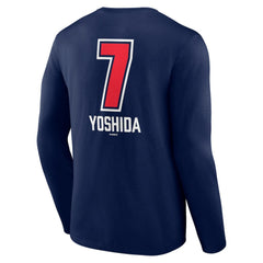 Masataka Yoshida Boston Red Sox Fastball Player Name & Number Long Sleeve T-Shirt - Navy - MLB on Sale