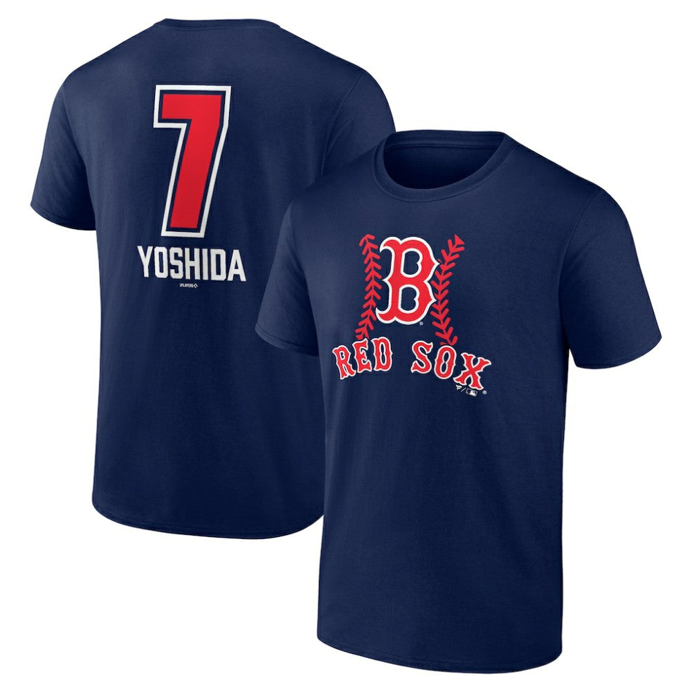 Masataka Yoshida Boston Red Sox Fastball Player Name & Number T-Shirt - Navy - MLB Lifestyle