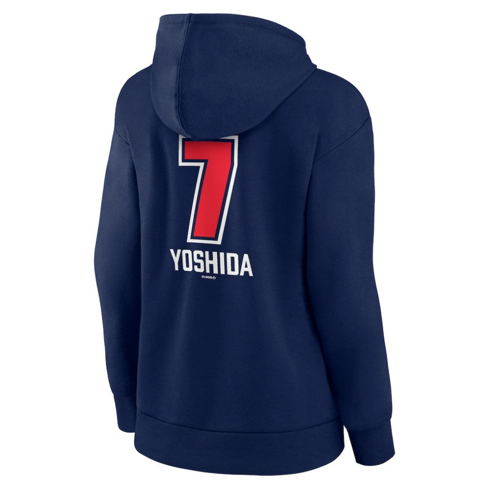 Masataka Yoshida Boston Red Sox Women's Fastball Player Name & Number Pullover Hoodie - Navy - MLB Discount