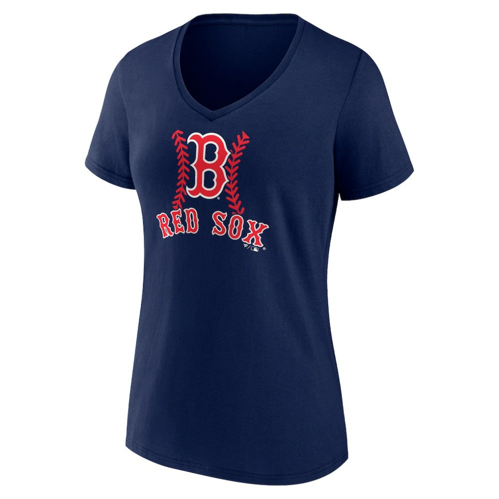 Masataka Yoshida Boston Red Sox Women's Fastball Player Name & Number V-Neck T-Shirt - Navy - MLB Sale