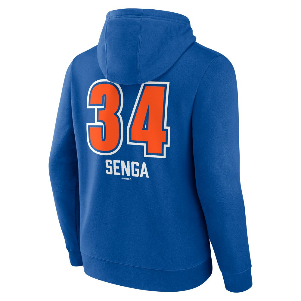 Kodai Senga New York Mets Fastball Player Name & Number Pullover Hoodie - Royal - MLB Lifestyle