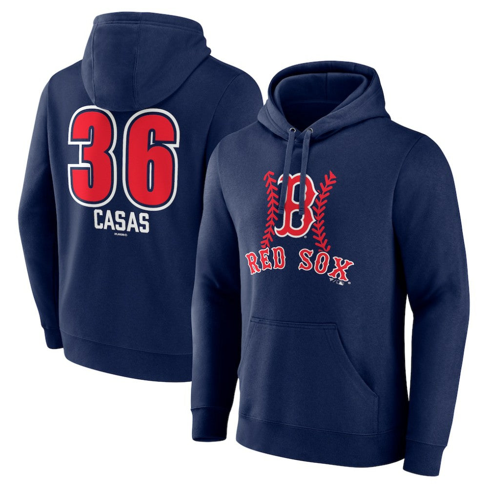 Triston Casas Boston Red Sox Fastball Player Name & Number Pullover Hoodie - Navy - MLB Online