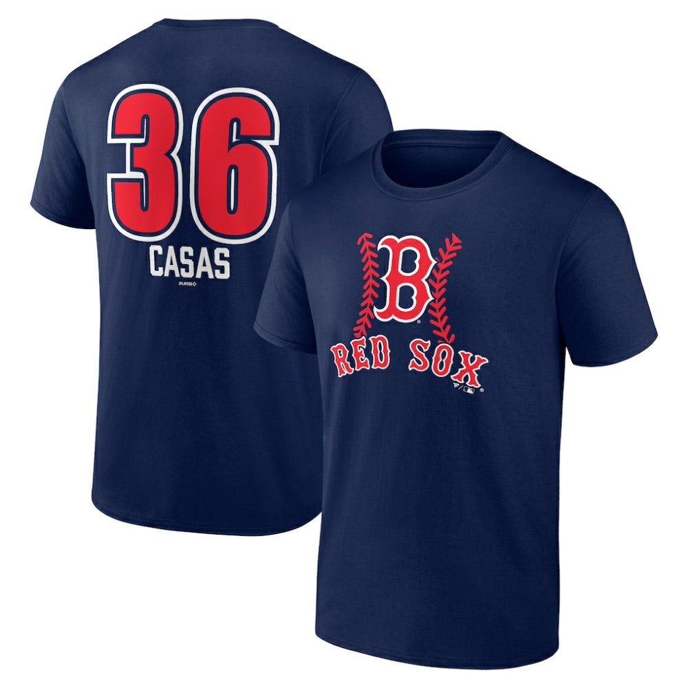 Triston Casas Boston Red Sox Fastball Player Name & Number T-Shirt - Navy - MLB Sale