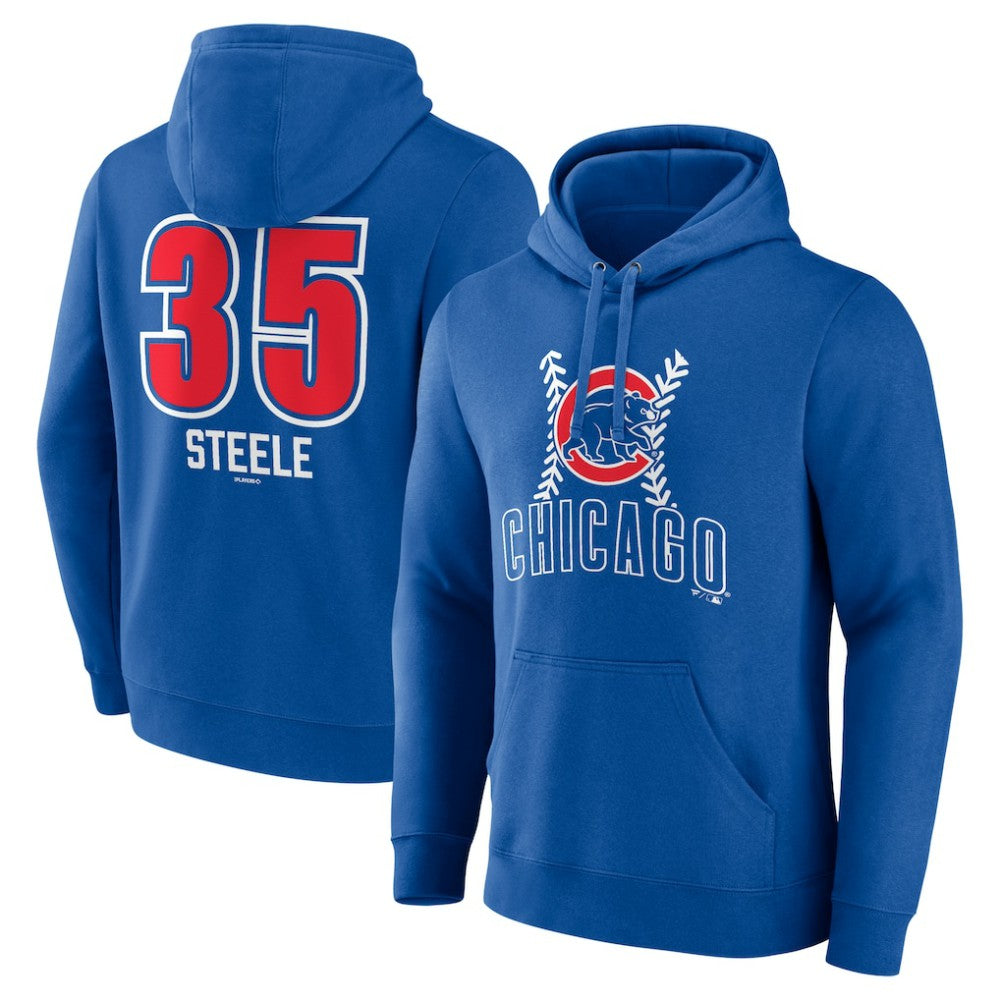 Justin Steele Chicago Cubs Fastball Player Name & Number Pullover Hoodie - Royal - MLB Online
