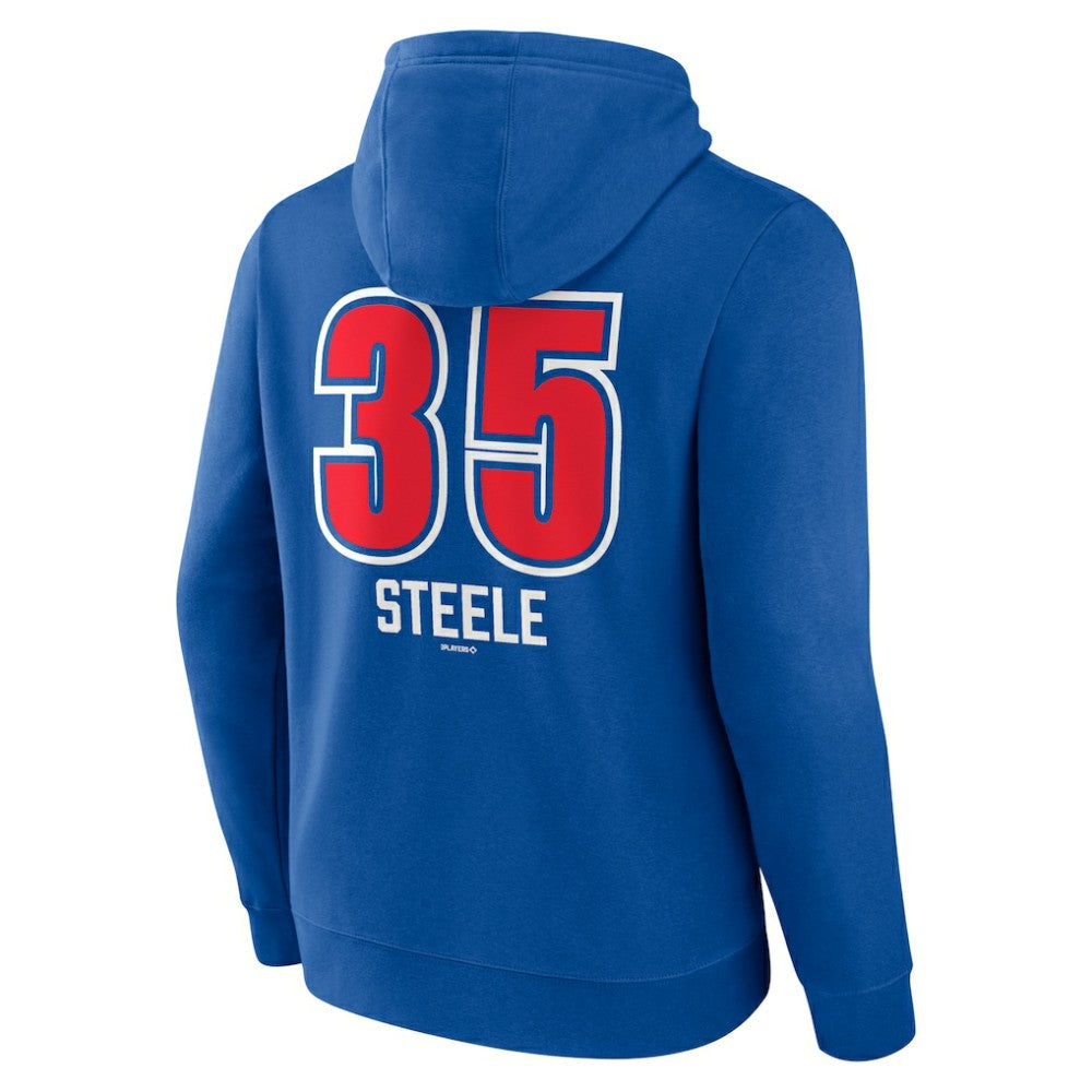 Justin Steele Chicago Cubs Fastball Player Name & Number Pullover Hoodie - Royal - MLB Online