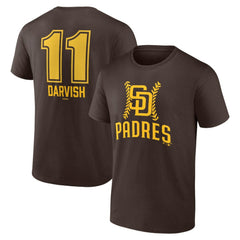 Yu Darvish San Diego Padres Fastball Player Name & Number T-Shirt - Brown - MLB on Sale