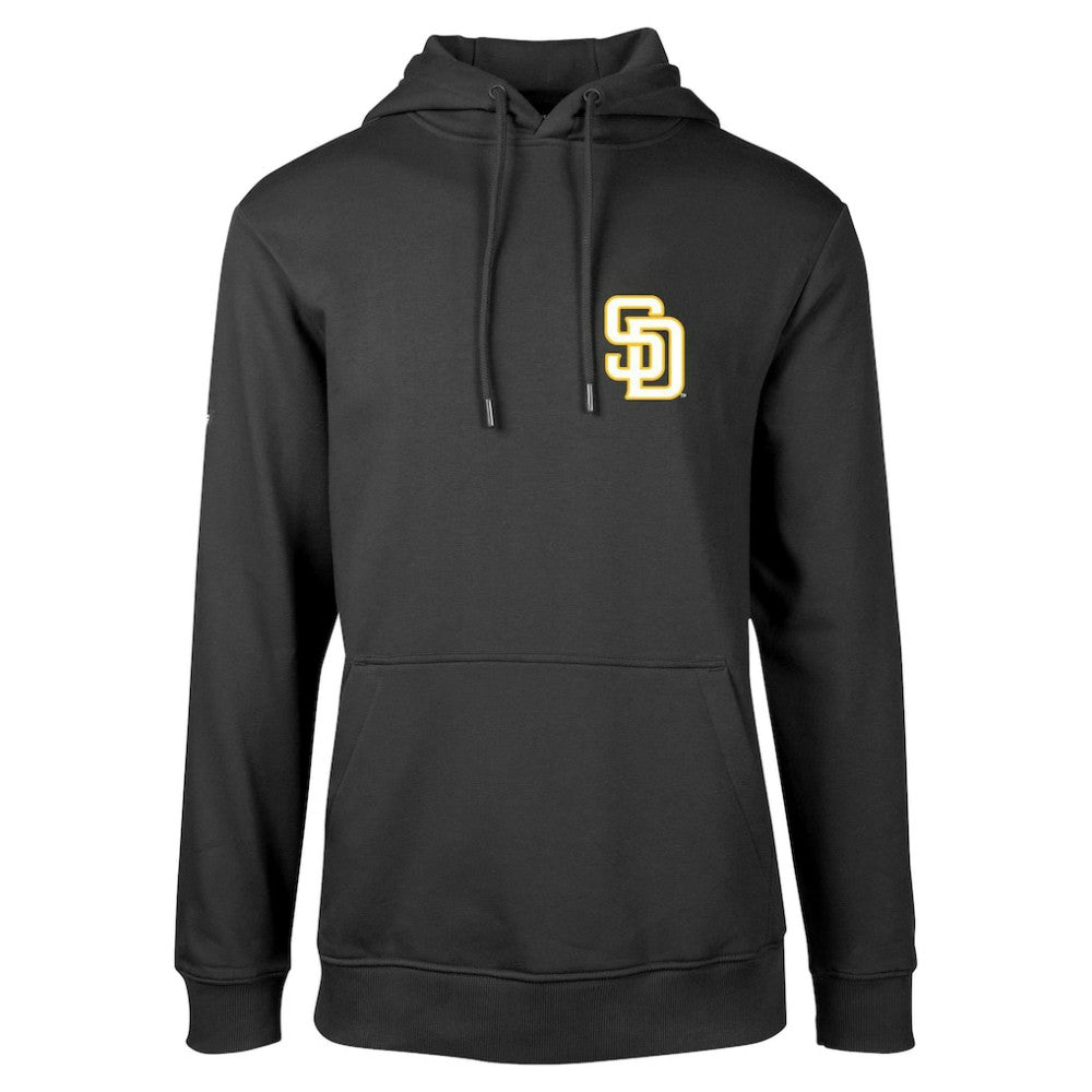 San Diego Padres Levelwear Podium Vintage Pullover Hoodie - Black - MLB Sale