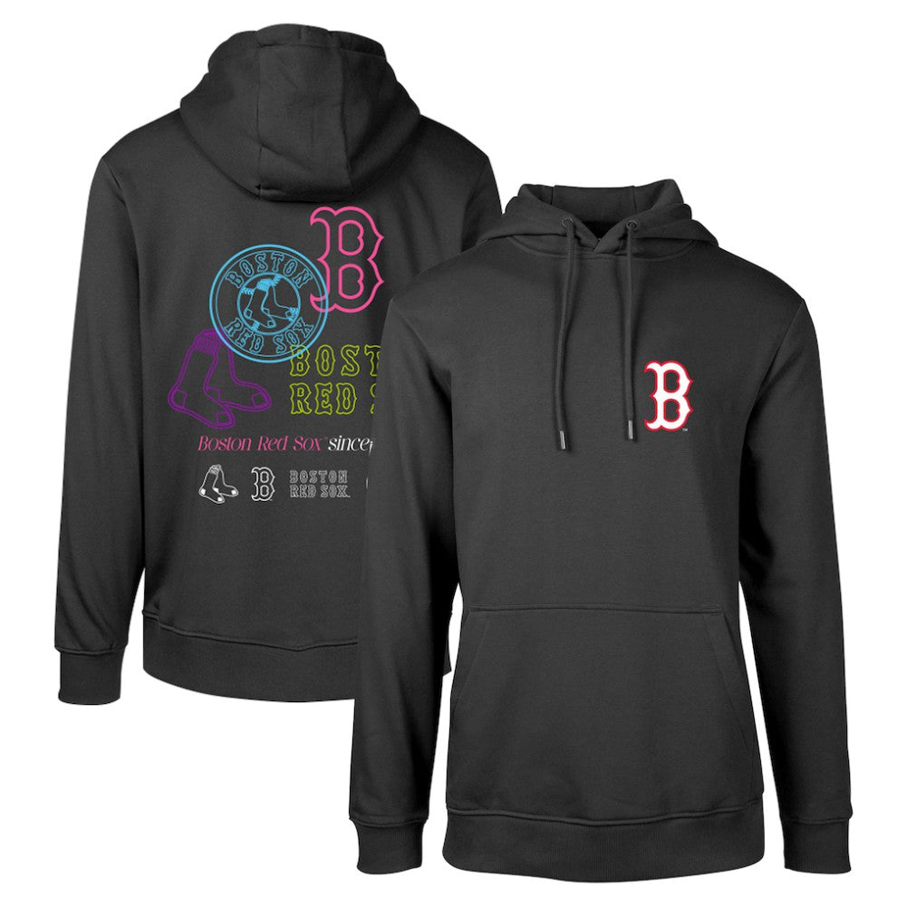 Boston Red Sox Levelwear Podium Vintage Pullover Hoodie - Black - MLB on Sale