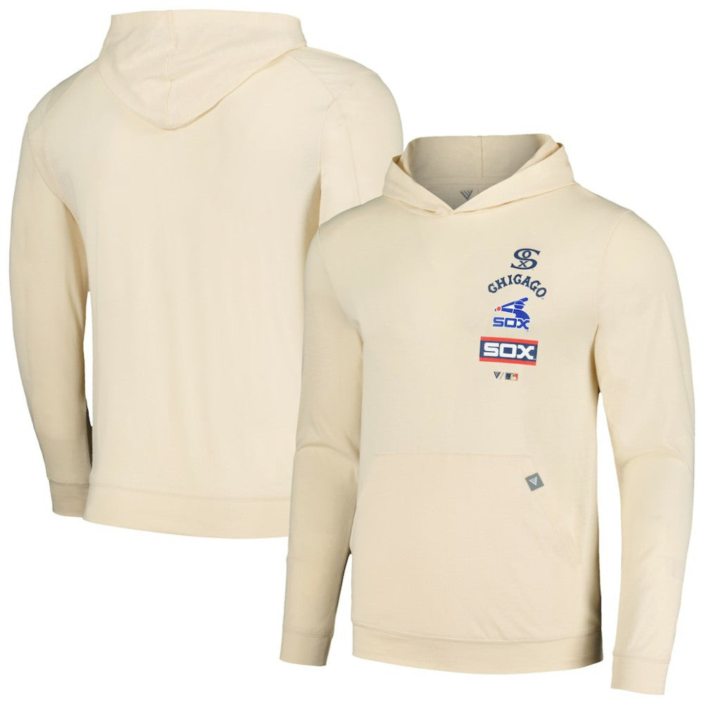 Chicago White Sox Levelwear Base Line Pullover Hoodie - Cream - MLB Online