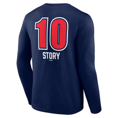 Trevor Story Boston Red Sox Fastball Player Name & Number Long Sleeve T-Shirt - Navy - MLB Online