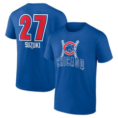 Seiya Suzuki Chicago Cubs Fastball Player Name & Number T-Shirt - Royal - MLB on Sale