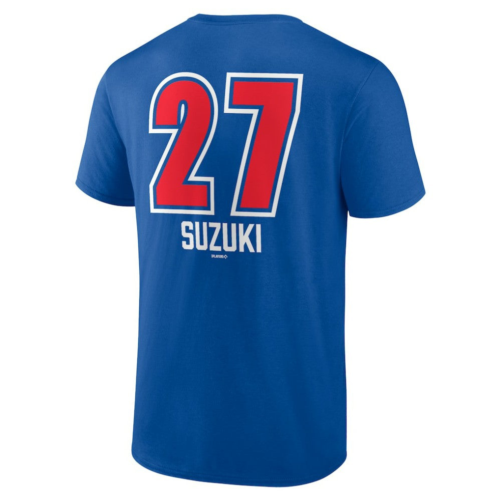 Seiya Suzuki Chicago Cubs Fastball Player Name & Number T-Shirt - Royal - MLB on Sale