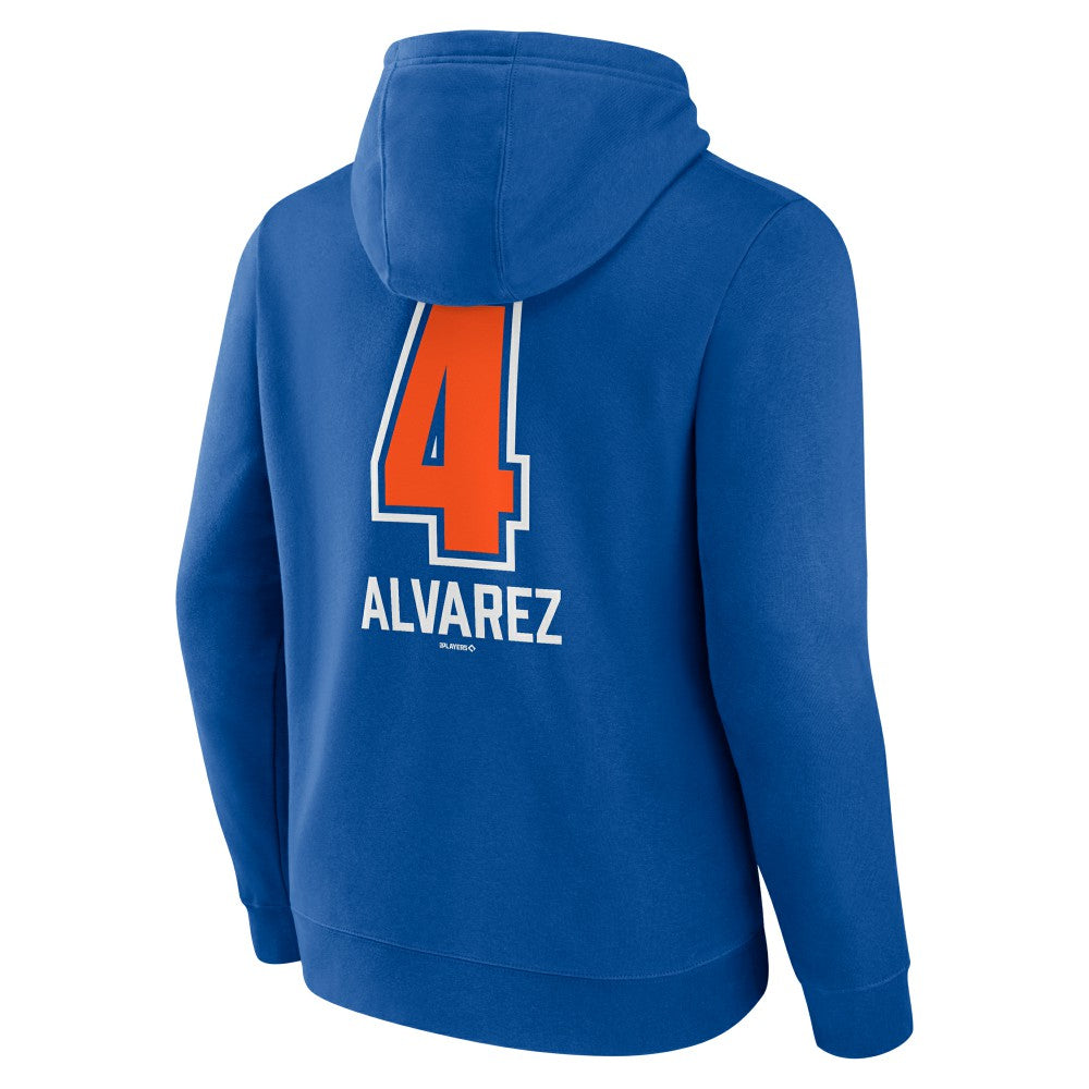 Francisco Alvarez New York Mets Fastball Player Name & Number Pullover Hoodie - Royal - MLB Online